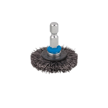 1 cepillo metálico de disco para taladro Wolfcraft Ø 75 x 7 mm