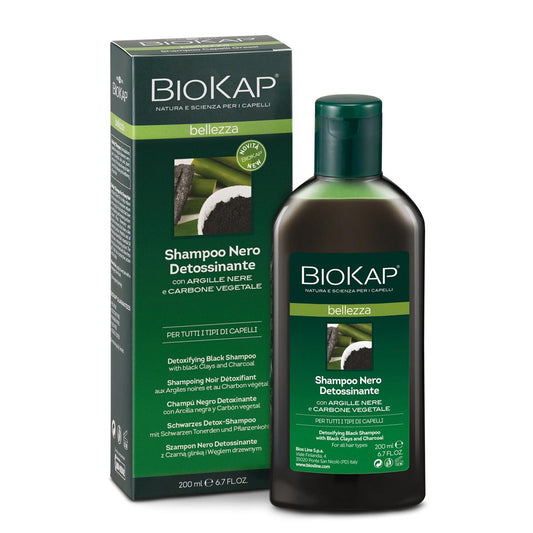 Champô Detox com Argilas Pretas e Carvão 200 Ml Biokap