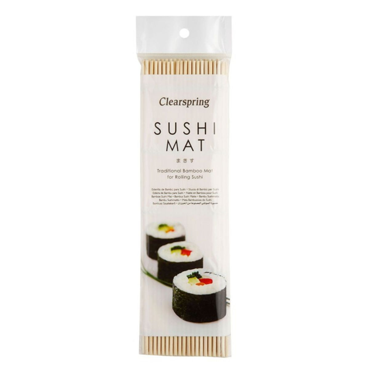 Tapete de bambu para fazer sushi Clearspring 1 unid.