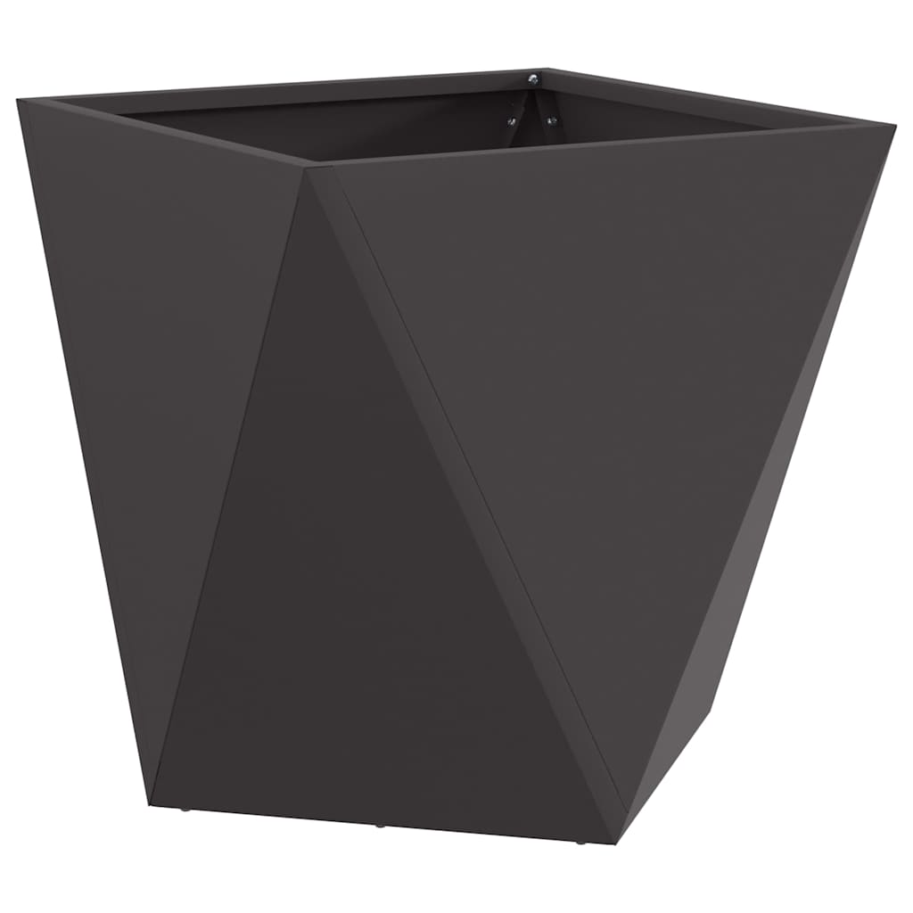 Jardinera 2 Uds. Negro 50 X 50 X 50 Cm Acero_4