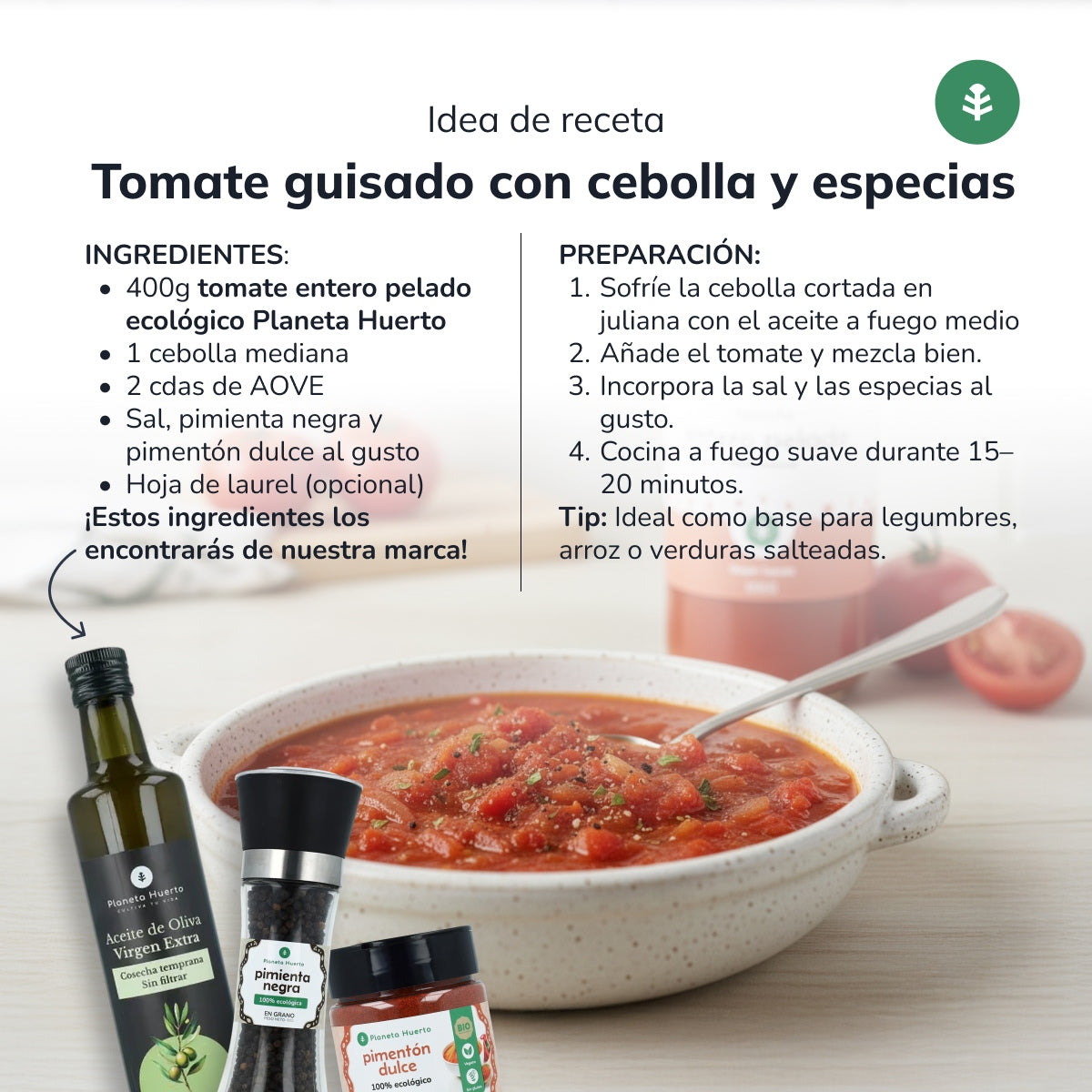 Tomate Pelado Inteiro ECO Planeta Huerto 660 g