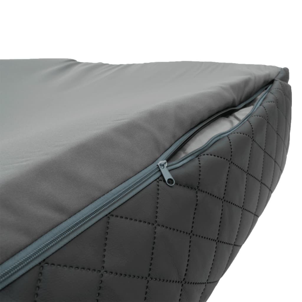 Madison Cama Para Perros Skai Check Gris 80x67x22 Cm / Vetonek_3