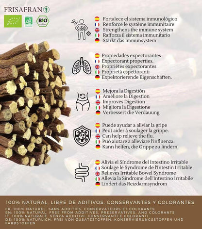 Regaliz De Palo Ecológico Seco - Sabor Y Calidad | Frisafran 500 G_3