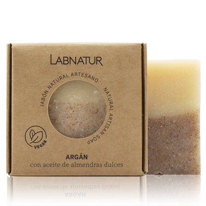 Jabón Natural Artesano de Argán Labnatur 100 g | Nutre y Mejora la Elasticidad | Piel Seca o Madura | Vegano_0