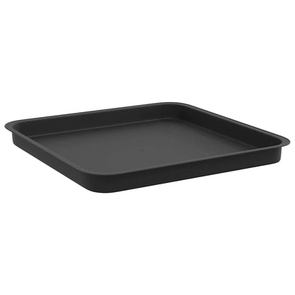 Bandeja Cuadrada Para Flores 6 Uds. Negro 36 X 36 X 3 Cm_4