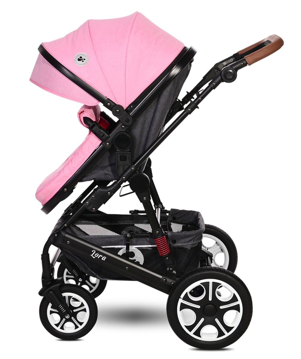 Carro De Bebé Tres Piezas Convertible Lora Hasta 15 Kg Candy Pink_3