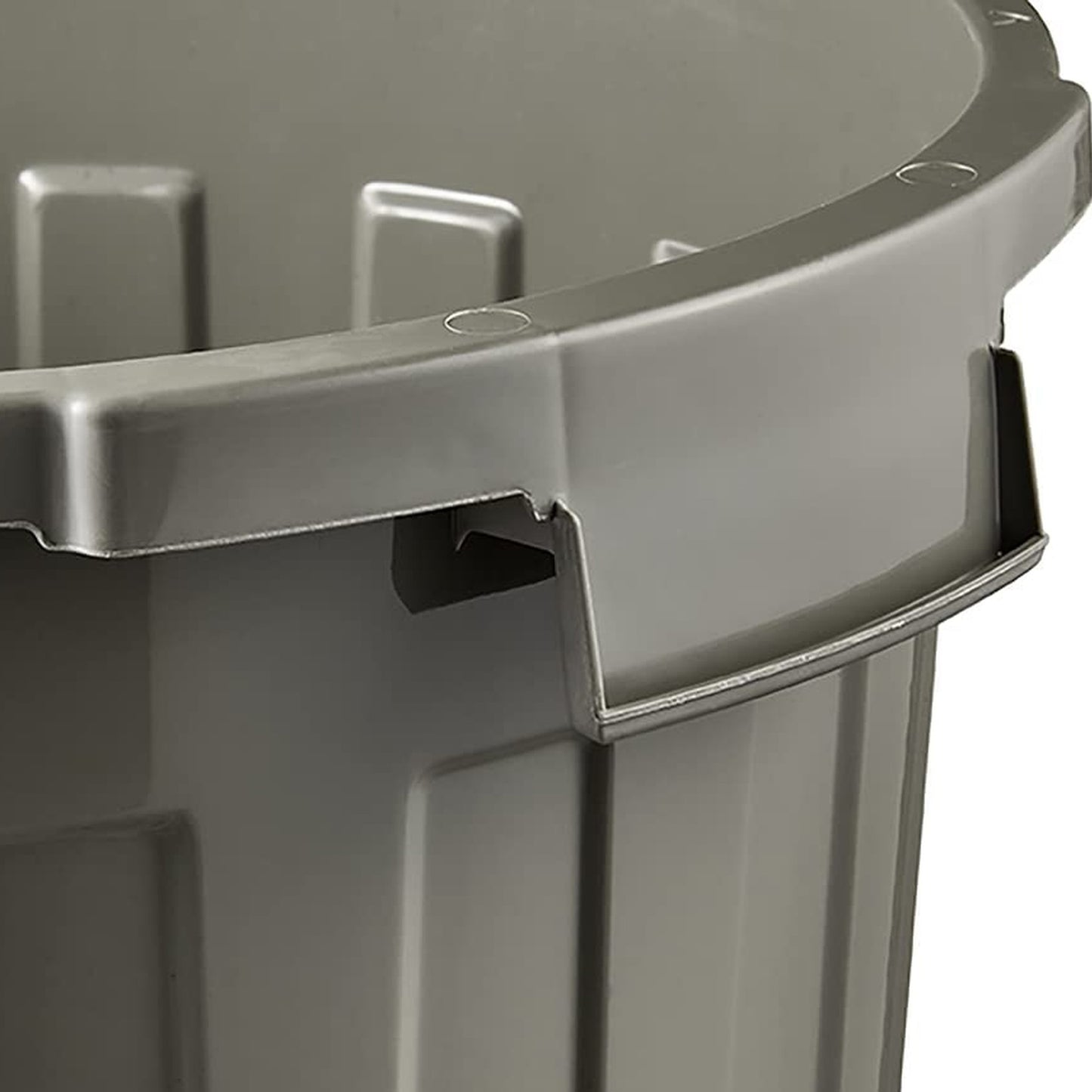 Cubo De Basura Eco / Papelera Polivalente Con Tapa Cerrable, Grande, Plástico Resistente (pp), 23 L, Mats, Gris_2