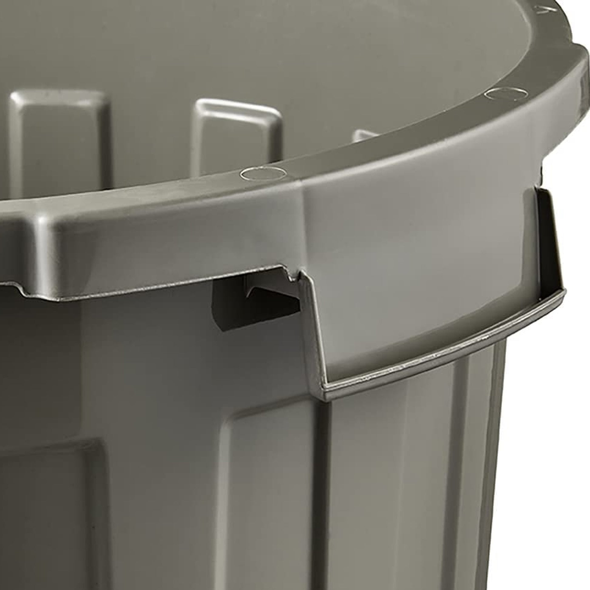 Cubo De Basura Eco / Papelera Polivalente Con Tapa Cerrable, Grande, Plástico Resistente (pp), 23 L, Mats, Gris_2