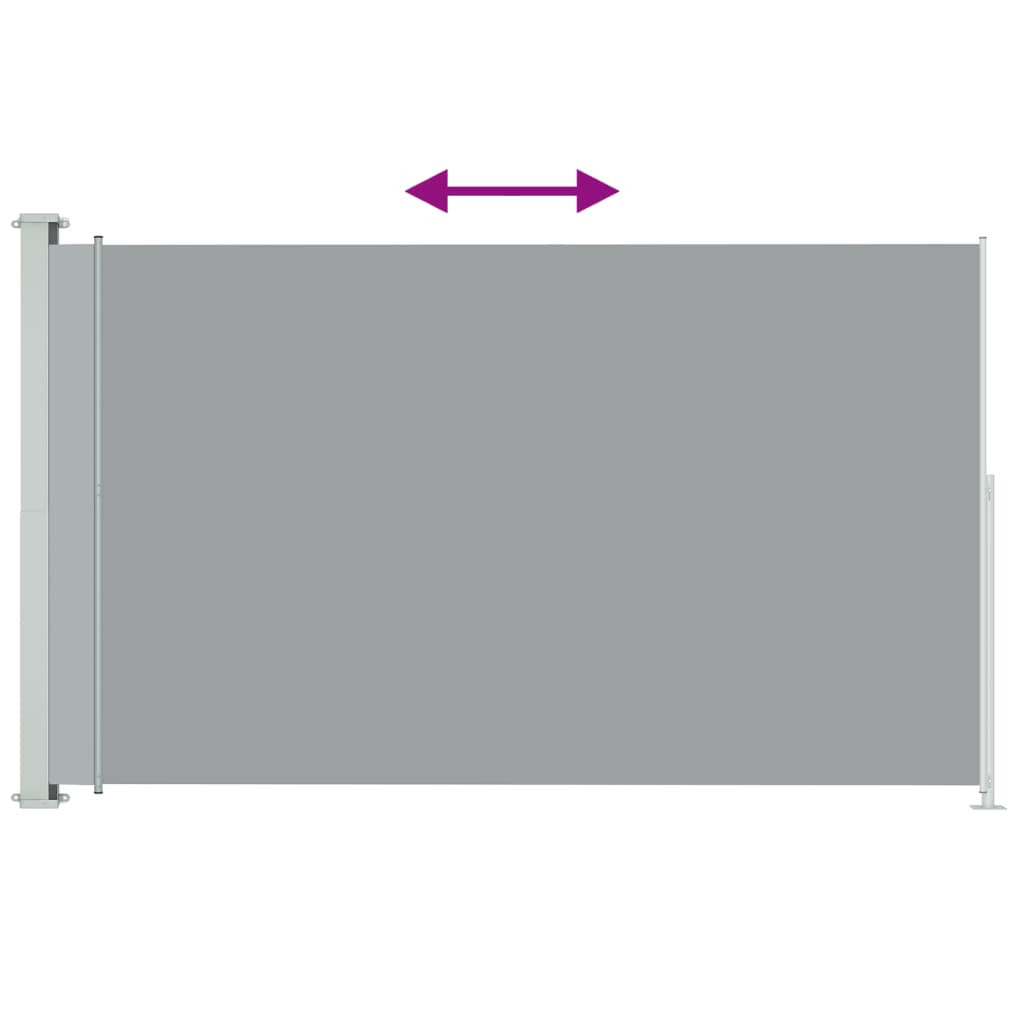 Vidaxl Toldo Lateral Retráctil De Jardín Gris 180x300 Cm_3