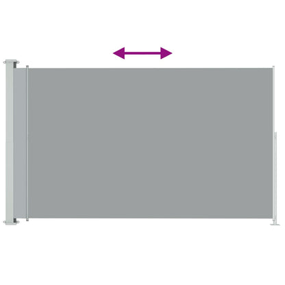 Vidaxl Toldo Lateral Retráctil De Jardín Gris 180x300 Cm_3