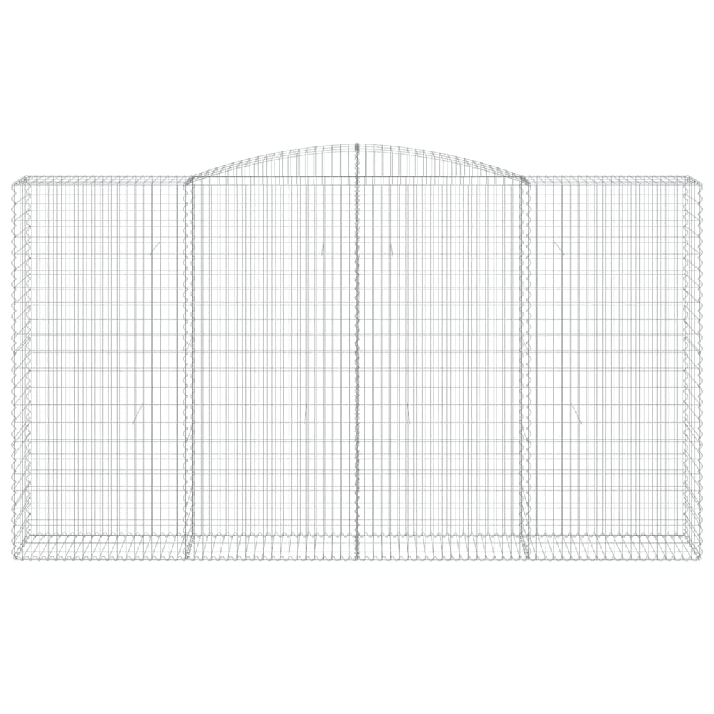Cestas De Gaviones 2 Uds Forma De Arco Hierro 400x50x220/240 Cm_3