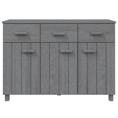 Aparador Hamar Madera Maciza Pino Gris Oscuro 113x40x80 Cm / Vetonek_2