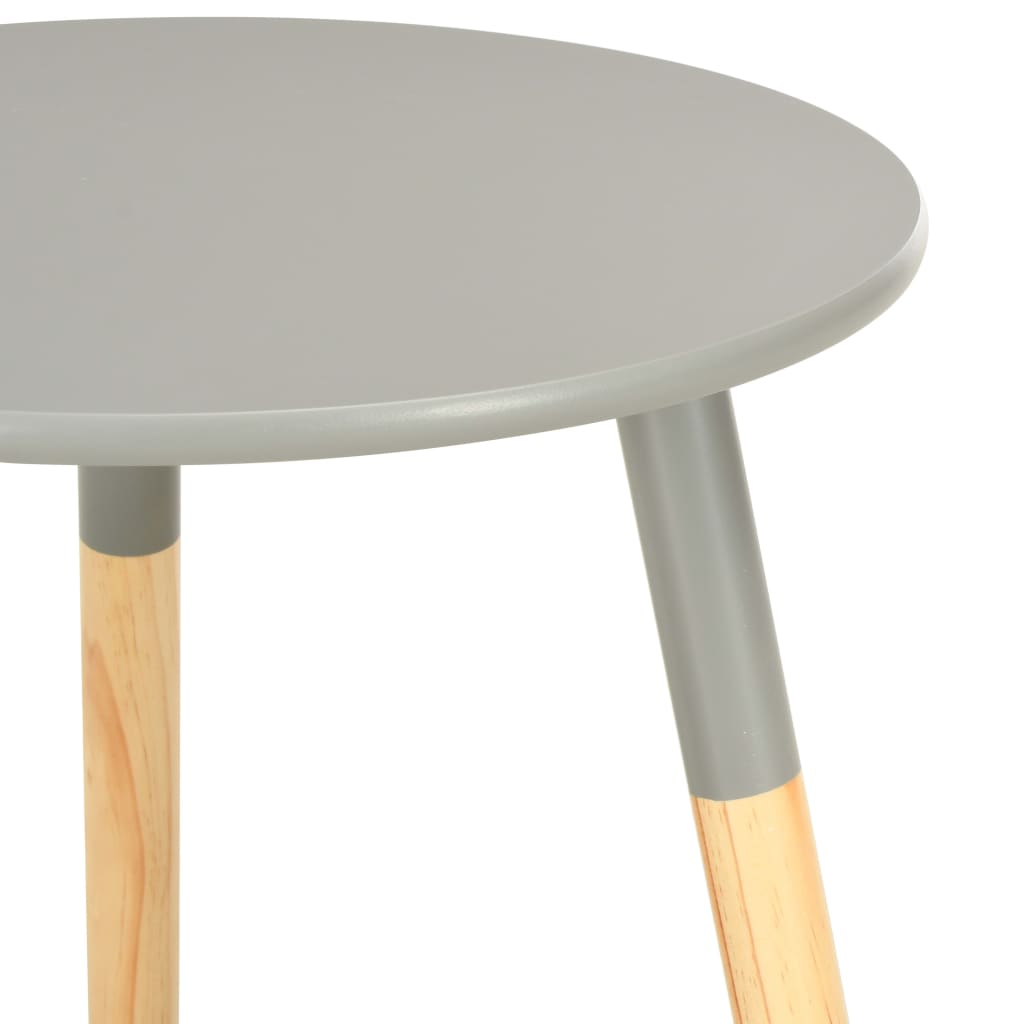 Mesitas Auxiliares 2 Unidades Madera Maciza De Pino Gris_3