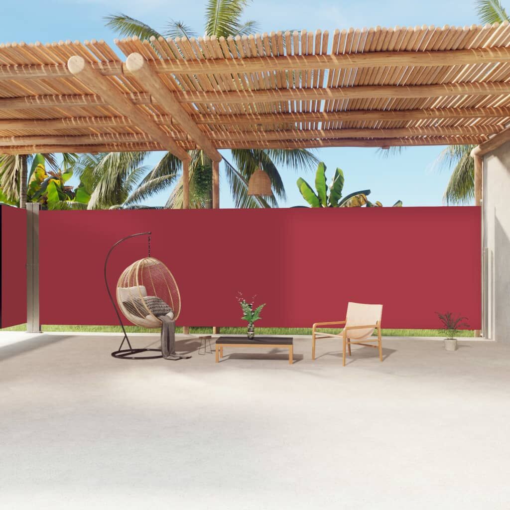 Vidaxl Toldo Lateral Retráctil Rojo 220x1200 Cm_1
