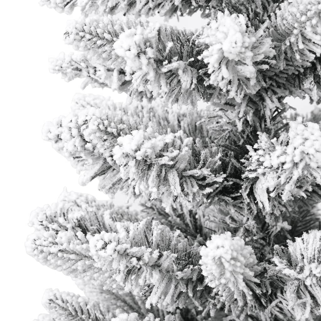 Vidaxl Árbol De Navidad Artificial Estrecho Con Nieve Pvc Y Pe 150 Cm_4