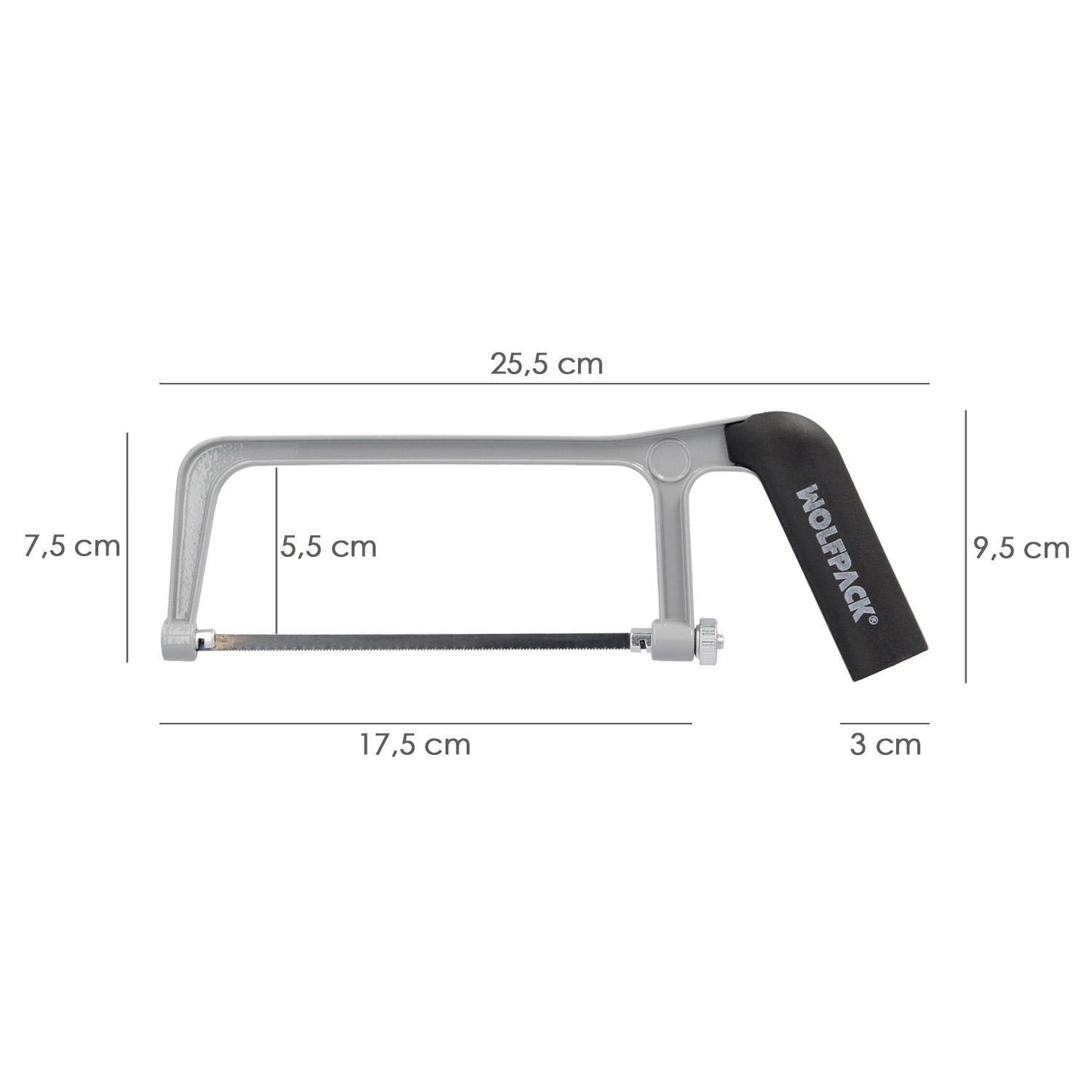Arco Sierra Mini Profesional Aluminio Hoja 150 Mm. Serrucho, Segueta, Segueta, Mini Arco Sierra_1