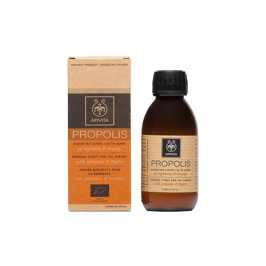 Xarope para Garganta Biológico Apivita com Própolis e Tomilho 150 ml