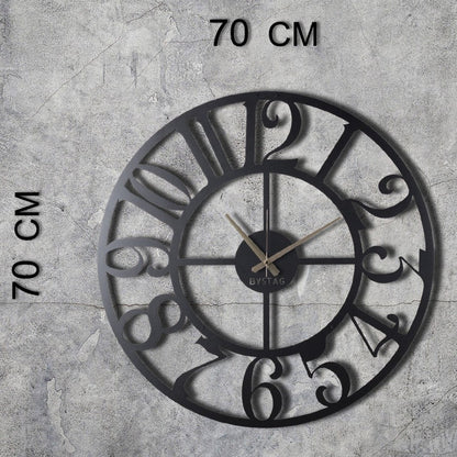 Reloj De Pared Metal Estilo Sencillo 70x70_4