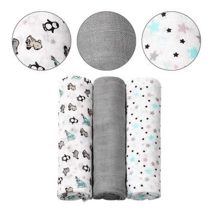 Pack 3 Muselinas Bambú Organico 70x70 Cm Mint_4