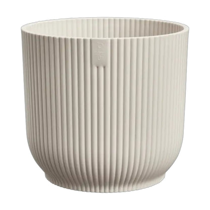Maceta Blanco Lino Vibes Fold Round Elho 16cm 100% reciclado