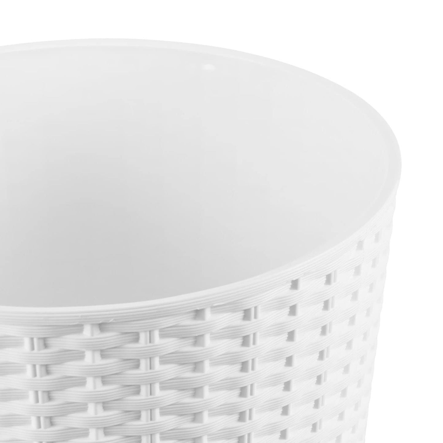 Maceta Rato De 64 Litros Con Inserto 40 X 40 X 76,3 Cm En Color Blanco_2