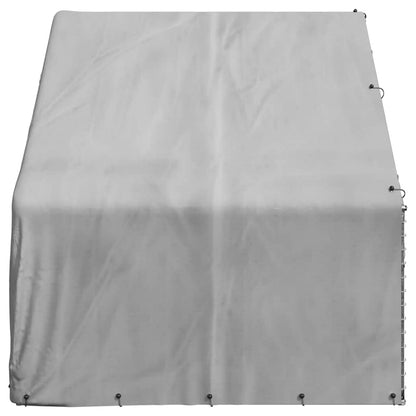 Caseta Para Perros De Exterior Con Cubierta 3x2x1,9 M De Acero Galvanizado_3