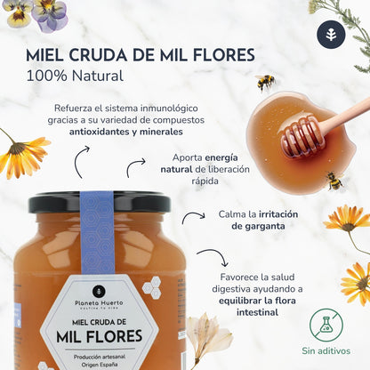 Mel Cru Mil Flores Planeta Huerto 1 Kg