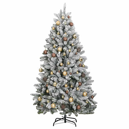 Vidaxl Árbol De Navidad Artificial Con Bisagras 300 Led Y Bolas 270 Cm_3