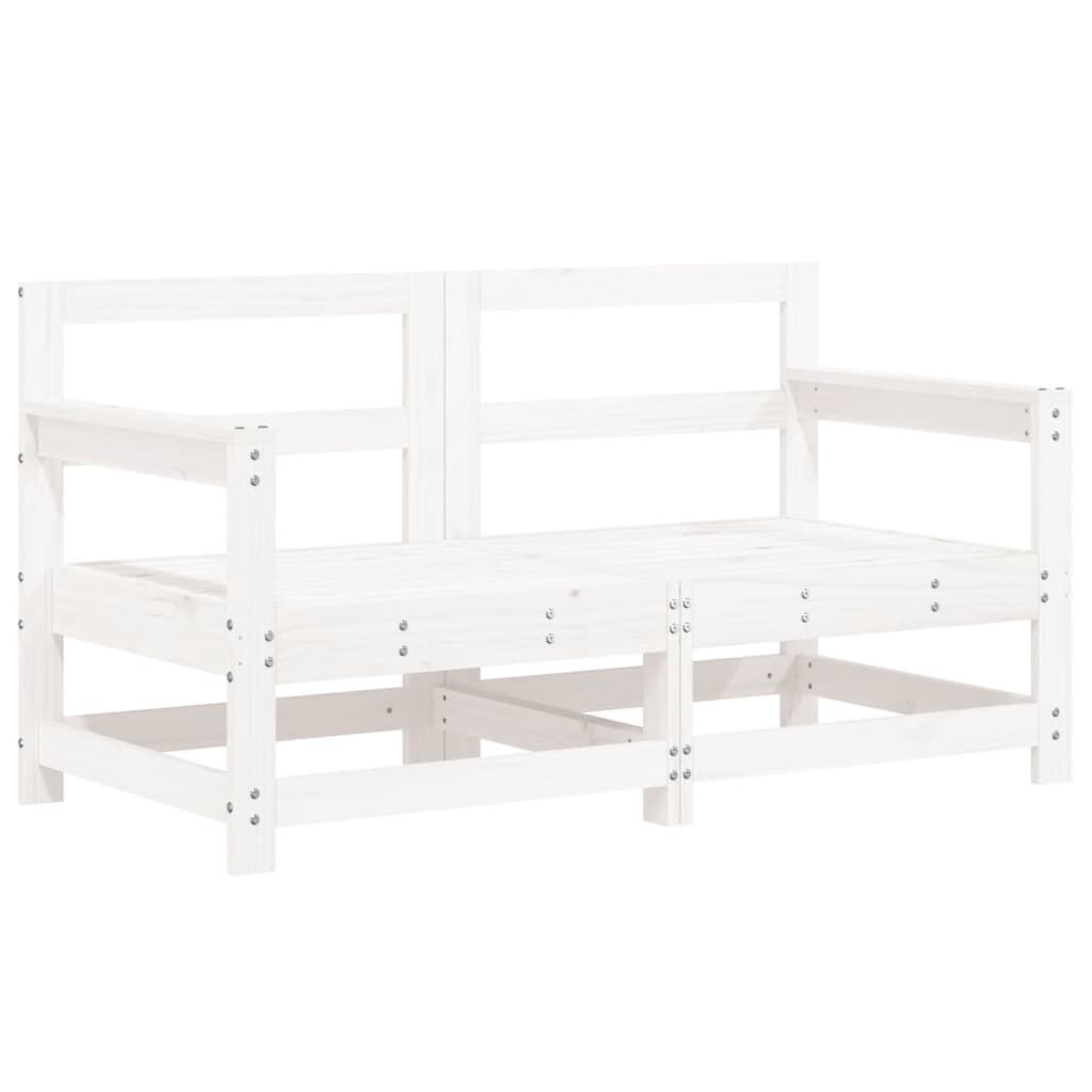 Vidaxl Juego De Muebles De Jardín 6 Piezas Madera Maciza Pino Blanco_3