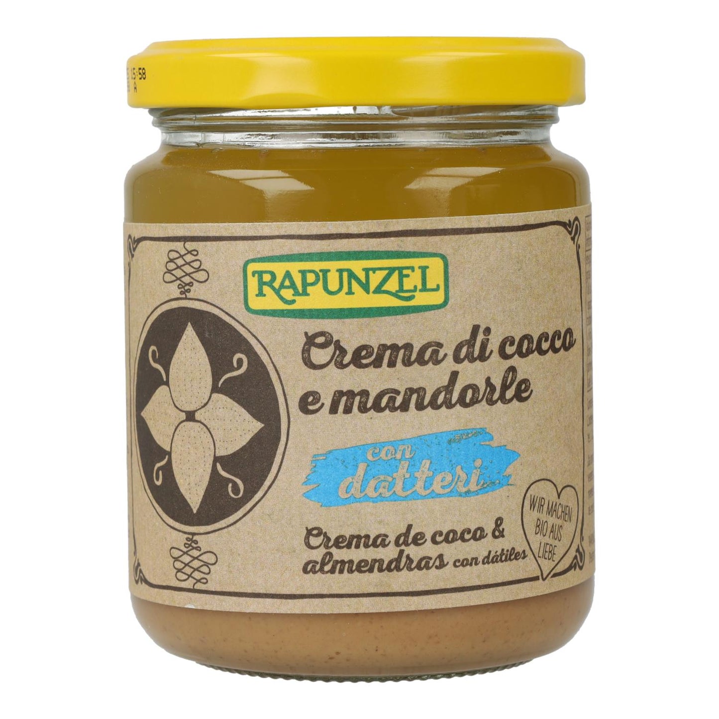 Creme de Amêndoa e Coco Biológico Rapunzel 250g