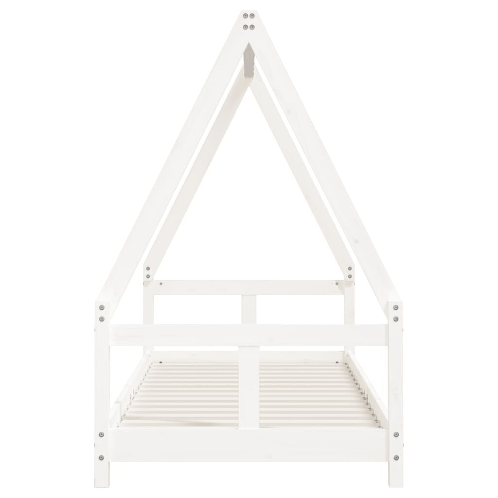 Vidaxl Estructura De Cama Para Niños Madera De Pino Blanco 80x200 Cm_3