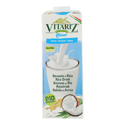 Pack de 6 bebidas Vitariz de arroz e coco 1 L