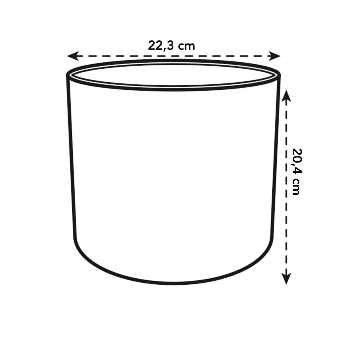 Vaso redondo reciclado Elho Ocean, azul Atlântico, 18 cm