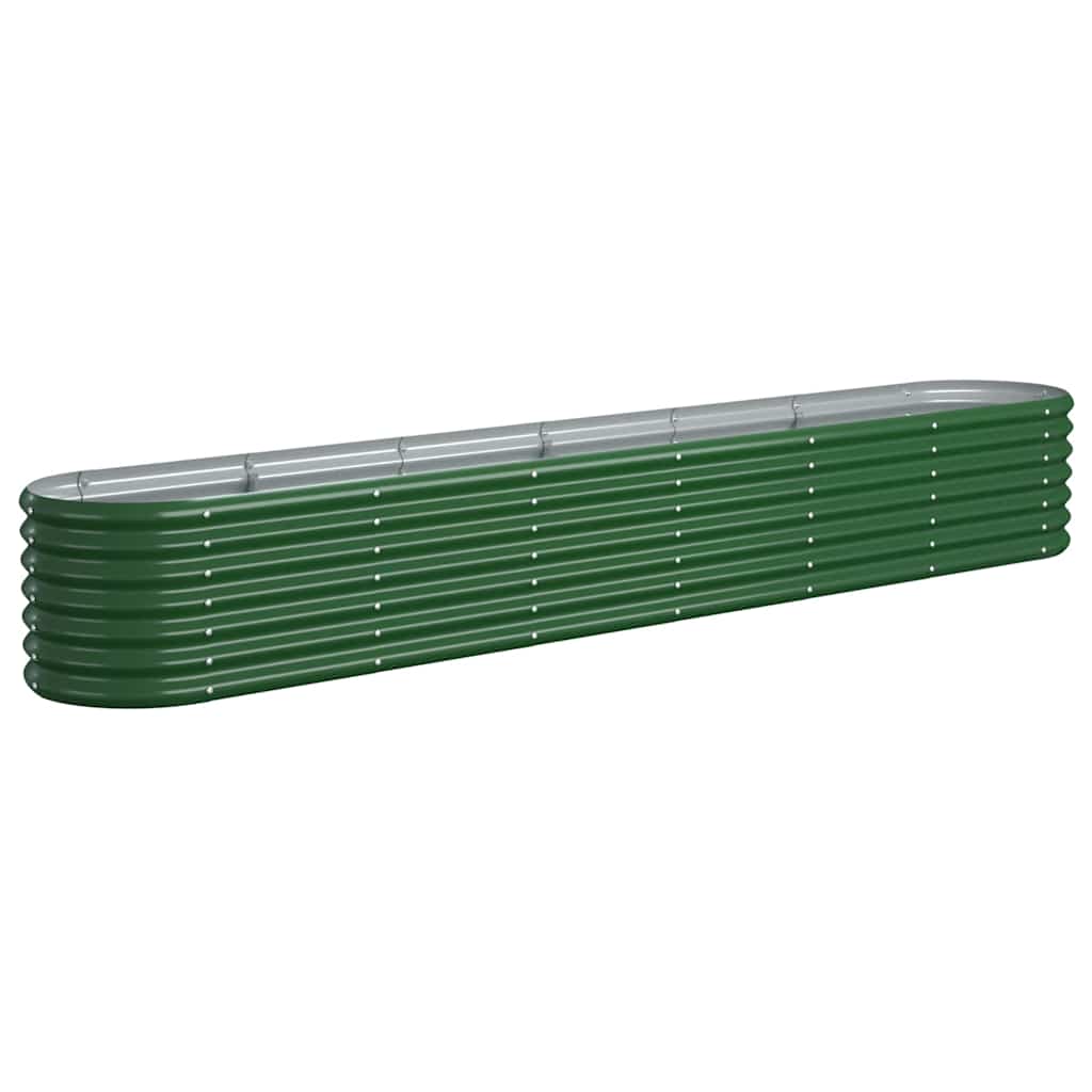 Jardinera Arriate Acero Galvanizado Verde 260x40x36 Cm_0