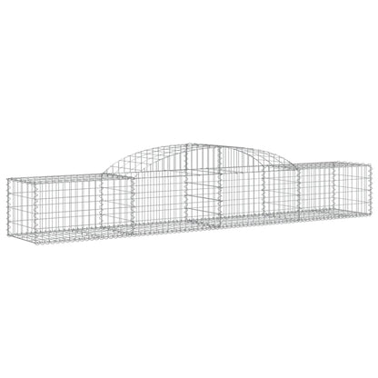 Cestas De Gaviones 7 Uds Forma De Arco Hierro 300x50x40/60 Cm_2