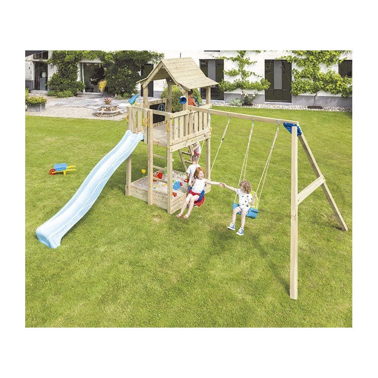 Parque Infantil Masgames Pagoda L Con Columpio Doble._3