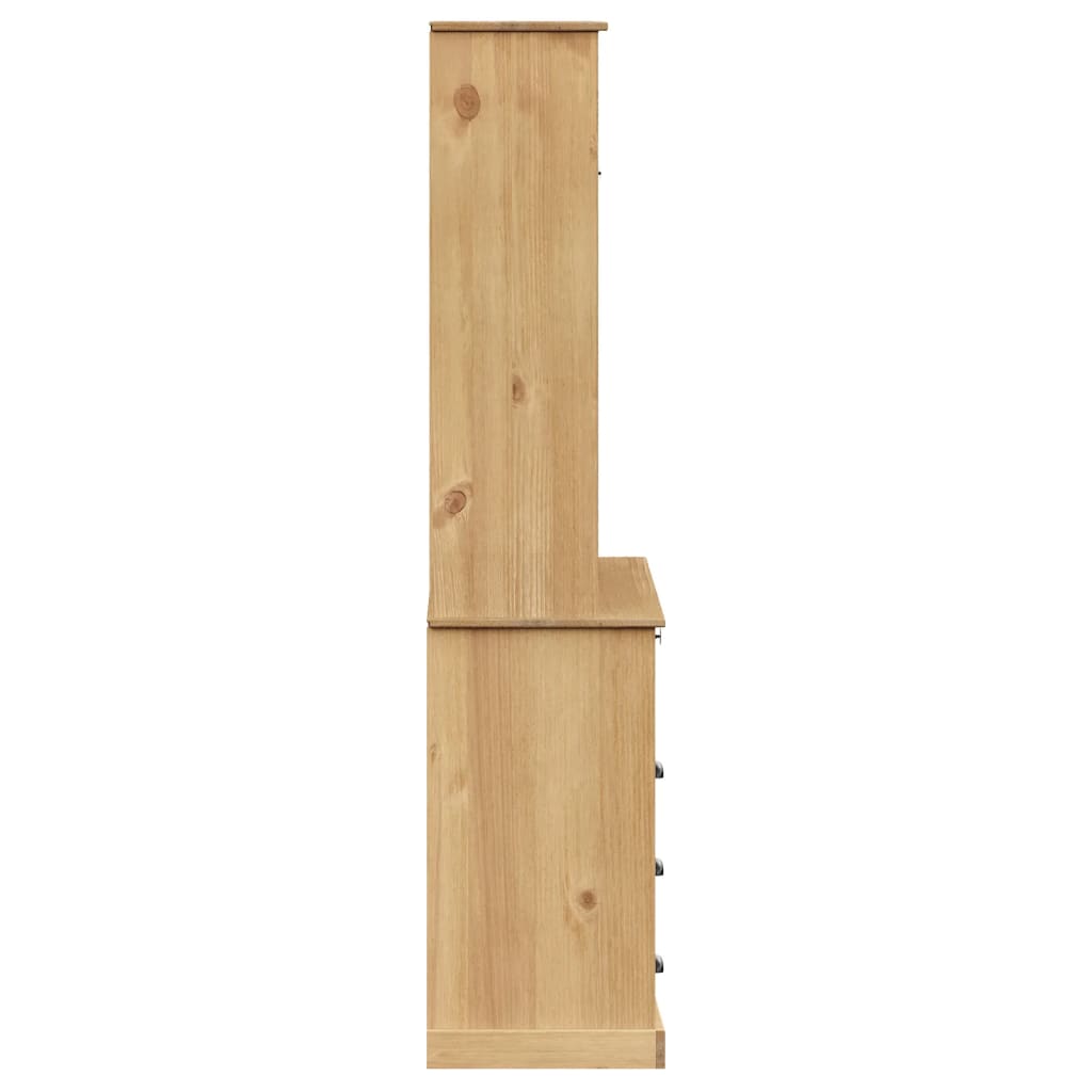 Aparador Alto Vigo Madera Maciza De Pino 80x40x176 Cm / Vetonek_2