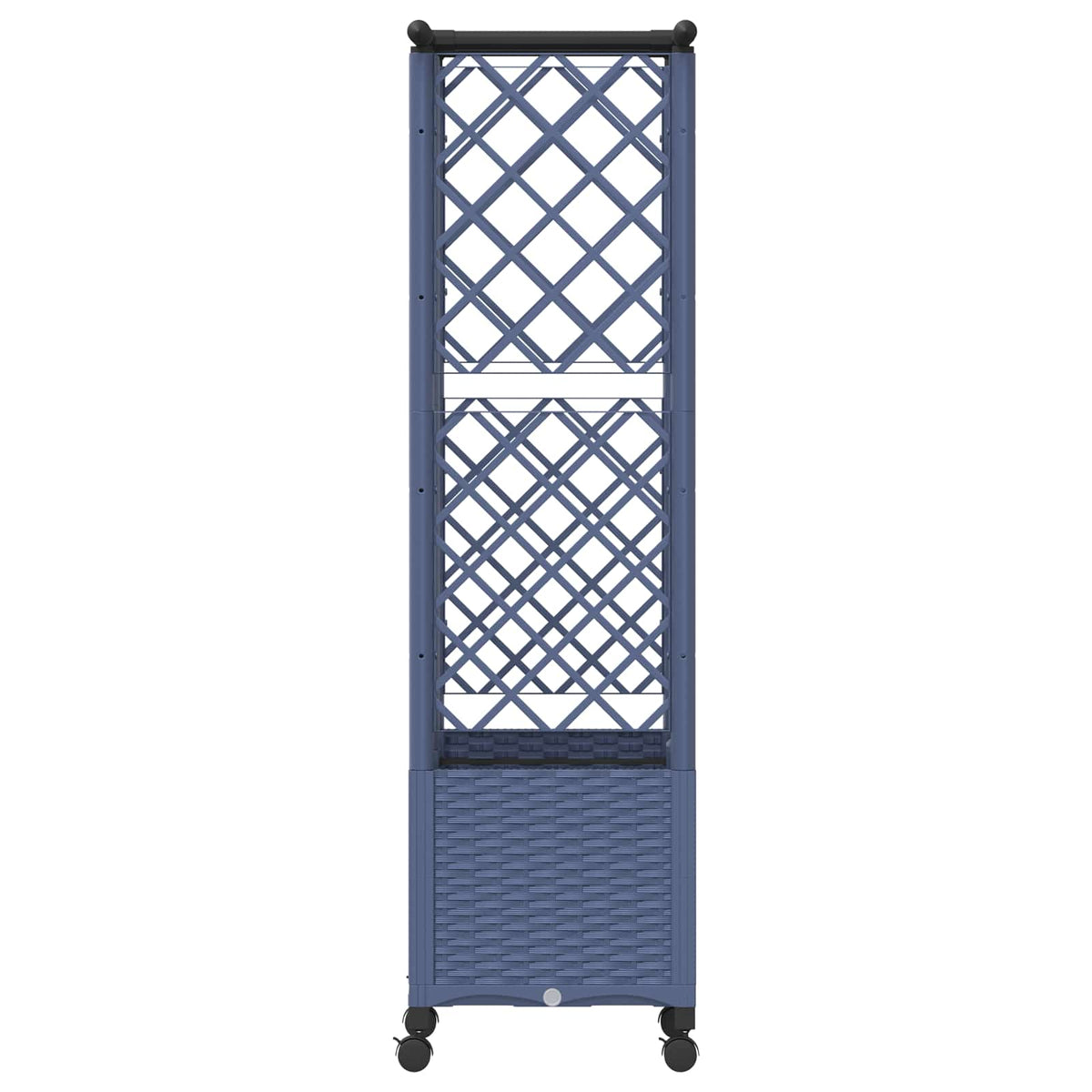 Cama Elevada Con Trellis Y Techo Gris 124 X 40 X 142 Cm Pp_3