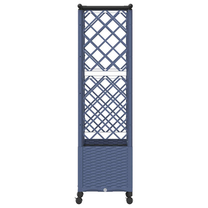 Cama Elevada Con Trellis Y Techo Gris 124 X 40 X 142 Cm Pp_3