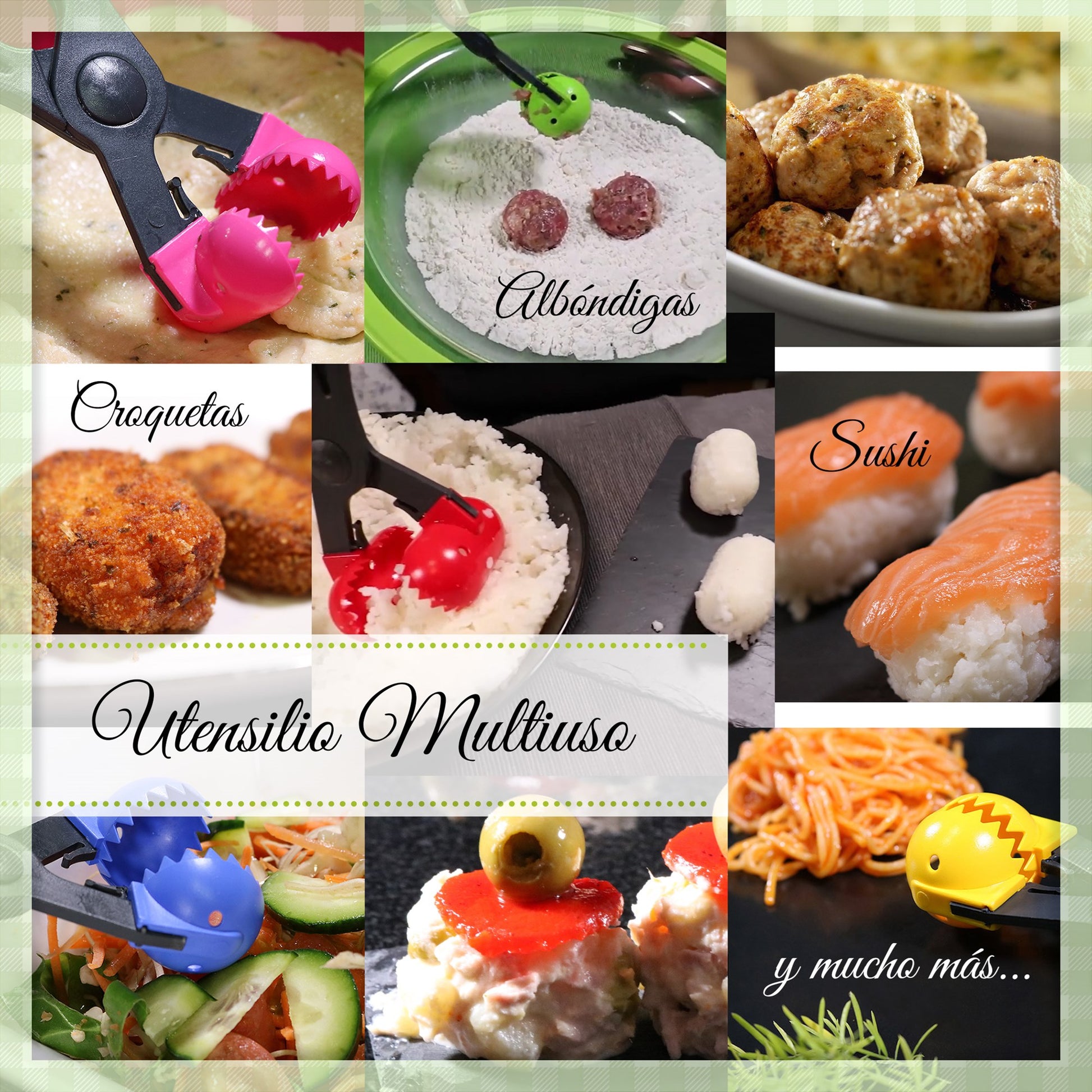 Pack De 3 Sartenes Ø20/24 Y 28 Cms + Utensilio Multiusos La Croquetera Con 4 Moldes