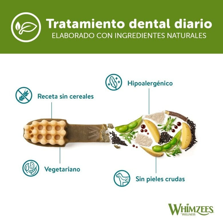 Whimzees Escova de dentes para cães M 12 unidades