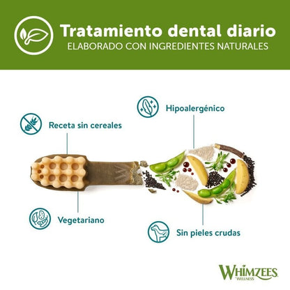 Whimzees Escova de dentes para cães M 12 unidades