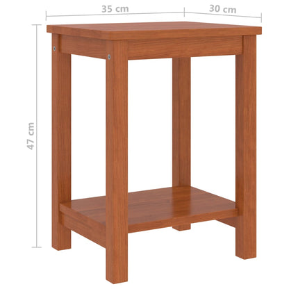 Vidaxl Mesita De Noche Madera Maciza De Mango Marrón Miel 40x30x50 Cm_4