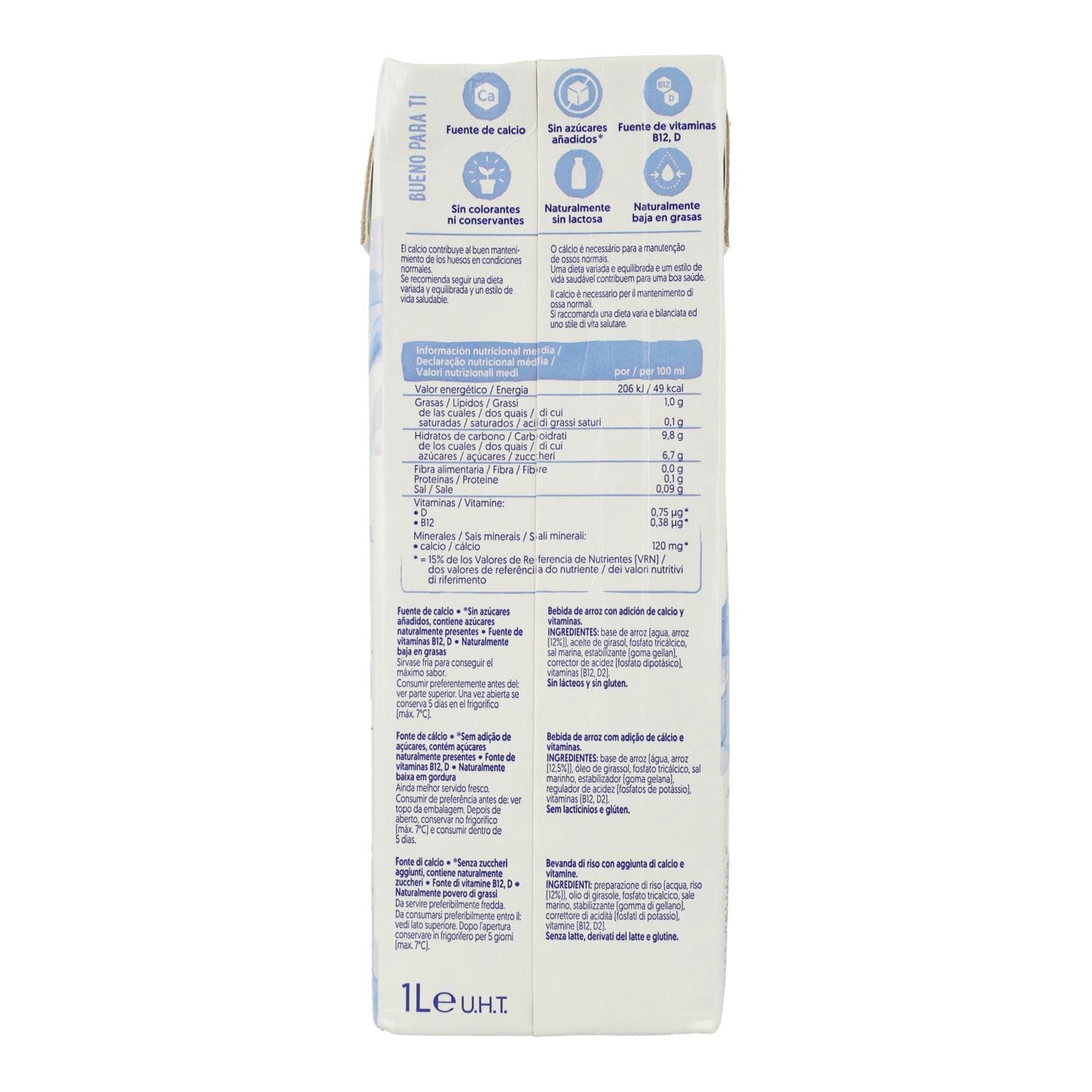 Pack de 8 Bebidas de Arroz Alpro 1 Litro