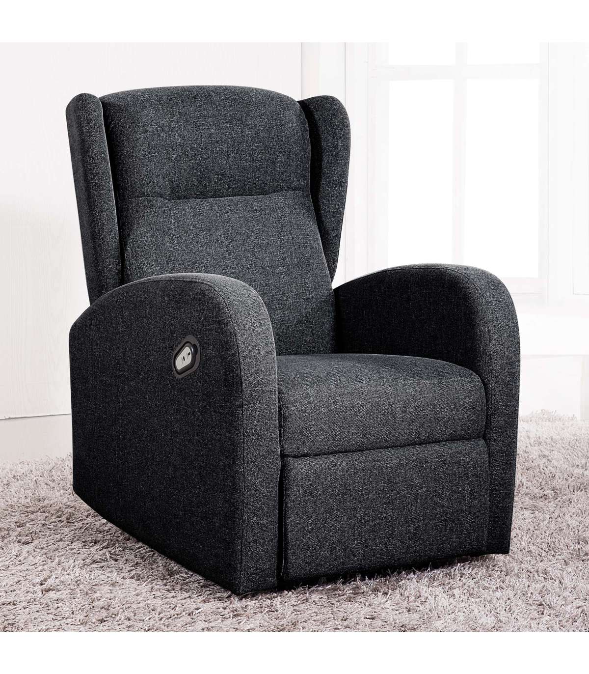 Sillon Relax Trade Orejero Elevador Tapizado Textil Gris Marengo, 108cm(alto) 77cm(ancho) 89cm(fondo)_0