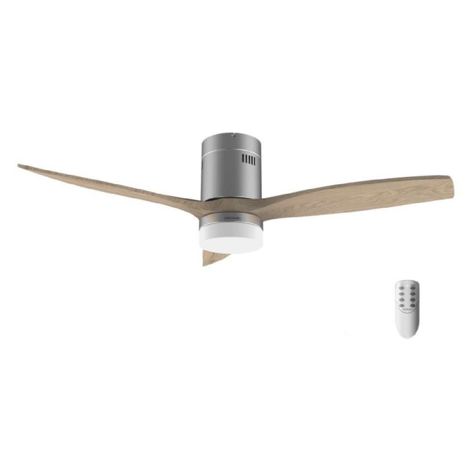 Cecotec Ventilador De Techo Energysilence Aero 5600 Classic Steel.40w.motor Dc, Diámetro 132cm, 3 Aspas, Lámpara Led 18w_0