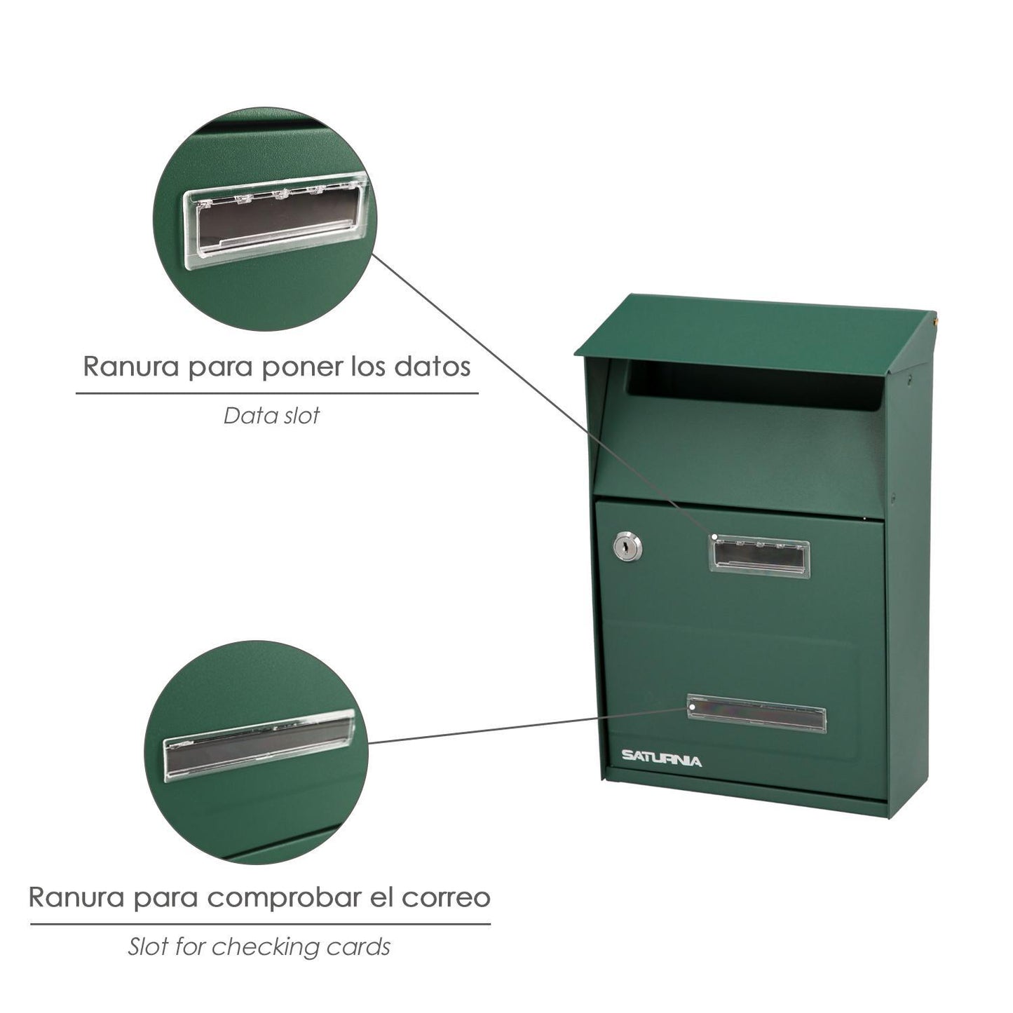 Buzon Exterior Country Verde 215 X 320 X 105 Mm._2