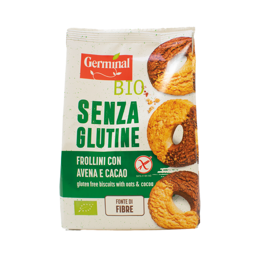 Bolachas de Aveia sem Glúten com Cacau Germinal Biológico 250g