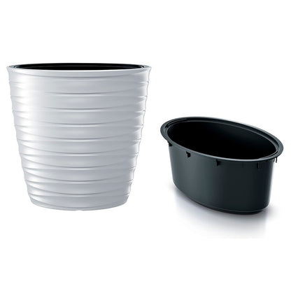 Maceta Freze 44l., Con Depósito, Dimensiones (mm) 383x383x579, Color Blanco_2
