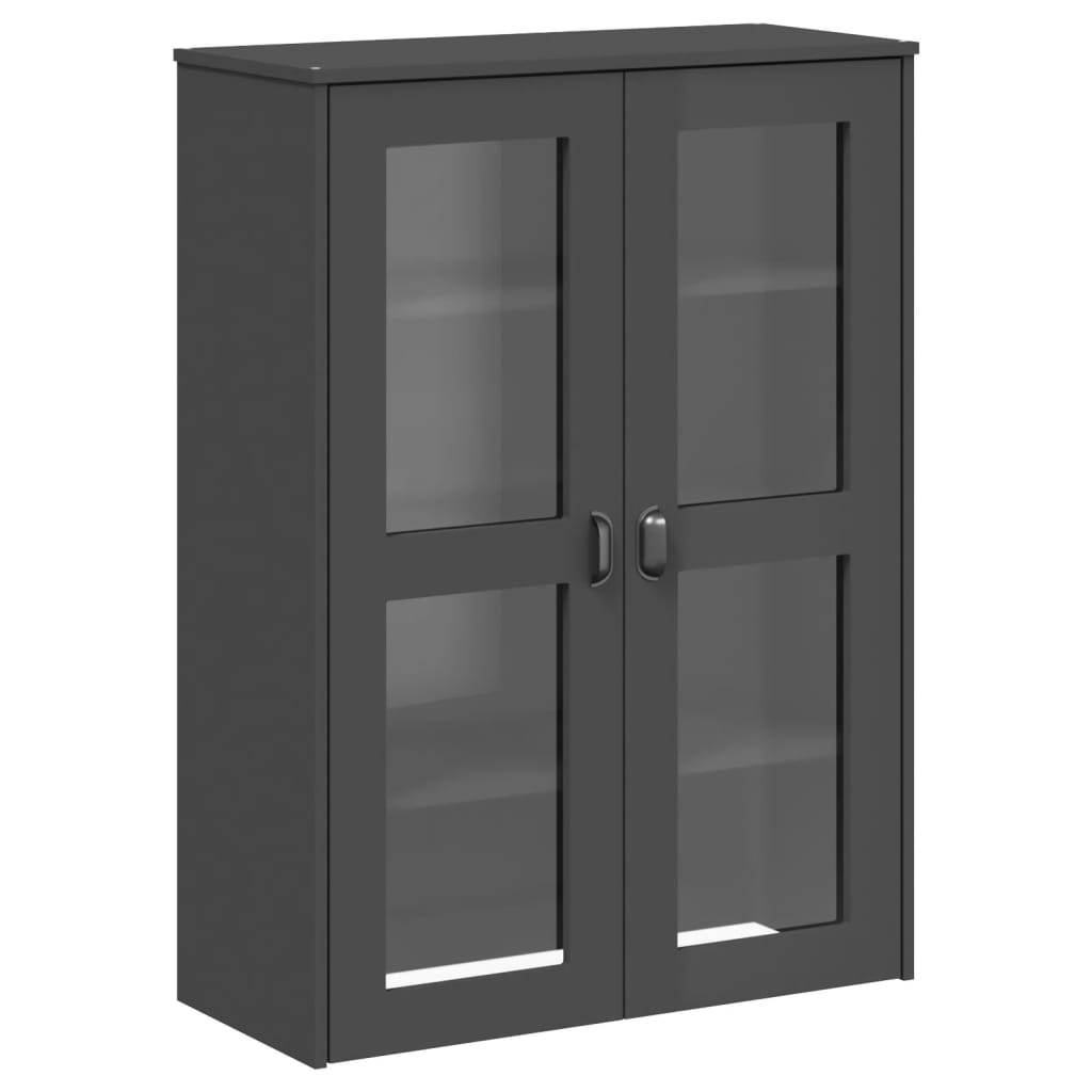 Aparador Alto Viken Madera De Pino Gris Antracita 80x40x200 Cm / Vetonek_3